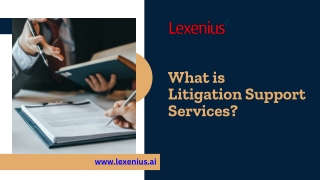 What is Litigation Support Services - Lexenius.ai