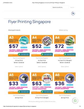 flyers printing singapore