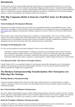 How Big Business Can Utilize Trends for Innovative Solutions