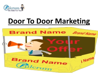 Door To Door Marketing