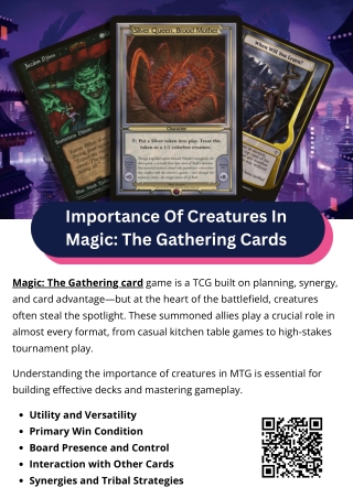 importance of creatures in magic the gathering