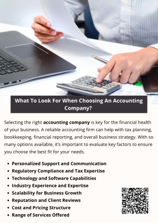 what to look for when choosing an accounting
