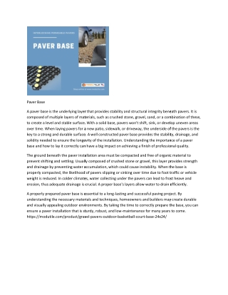Permeable Plastic Pavers – 24″x24″