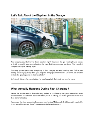 Is Fast Charging Killing EV Batteries_ Debunking the Myth