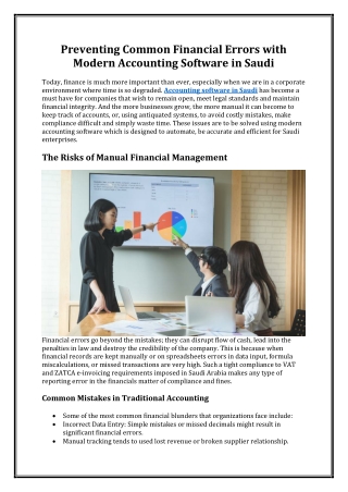 preventing common financial errors with modern