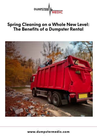 Top Benefits of Dumpster Rental for Spring Cleaning in Orlando & Kissimmee