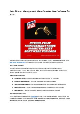 Best Petrol Pump Management with the Best Mobile App