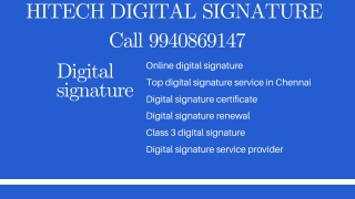 Digital signature in chennai