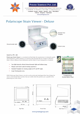 Ensure Material Transparency with Advanced Polariscope Testing
