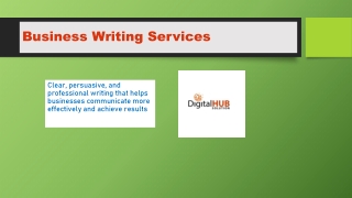 business writing services