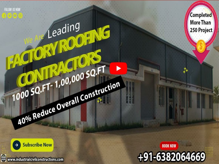 PPT Industrial Shed Construction Cost Per Square Feet In Chennai PPT Industrial Shed Construction Cost Per Square Feet In Chennai