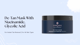 De-Tan Mask With Niacinamide And Glycolic Acid