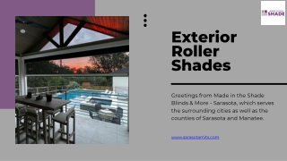 Enhance Outdoor Living with Exterior Roller Shades Stylish Protection from the Elements