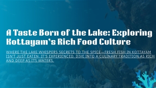 a taste born of the lake exploring kottayam
