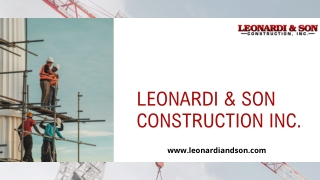 leonardi son construction inc