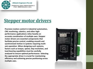 Design Considerations When Integrating Multiple Axis Control with Stepper Motor