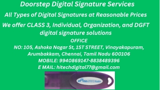 doorstep digital signature services all types