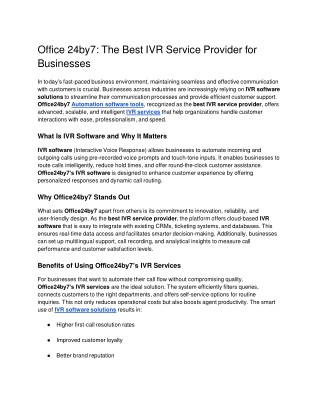 Office 24by7 The Best IVR Service Provider for Businesses.docx  Google Docs