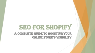 SEO for Shopify