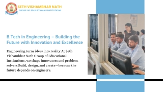 B.Tech in Engineering – Building the Future with Innovation and Excellence