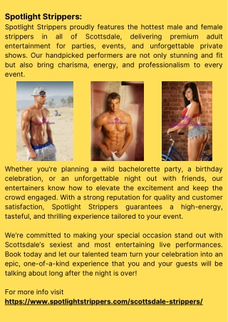 Strippers for hire