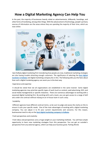 How a Digital Marketing Agency Can Help You