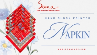 Hand Block Print Napkin: Add Artisanal Charm to Your Dining Table
