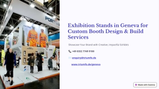 exhibition stands in geneva for custom booth