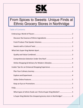 From Spices to Sweets - Unique Finds at Ethnic Grocery Stores in Northridge
