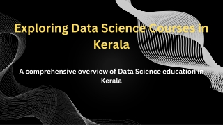 exploring data science courses in kerala