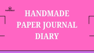 handmade paper journal diary