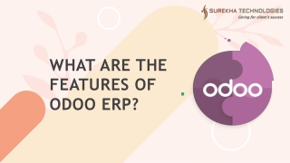 What Are the Features of Odoo ERP