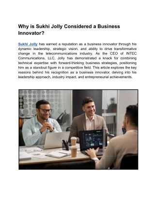 Sukhi Jolly Inspires the Next Generation of Entrepreneurs