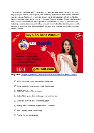 Top Reasons to Buy USA Bank Account for Your Business (1)
