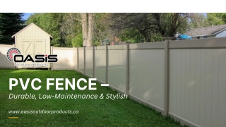 PVC Fences: Weatherproof & Elegant Vinyl Fencing Solutions