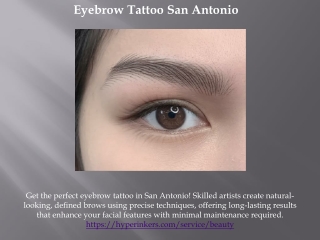 Eyebrow Tattoo San Antonio