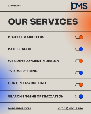 Digital Marketing Services Offered by Dapper MS