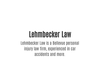 Lehmbecker Law