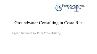Groundwater Consulting in Costa Rica