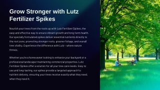 grow stronger with lutz fertilizer spikes