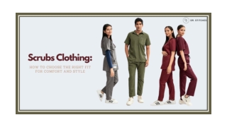 Scrubs Clothing: How to Choose the Right Fit for Comfort and Style