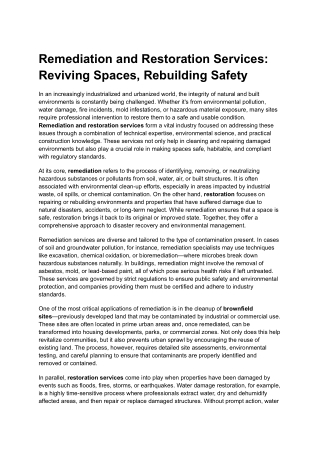 Remediation Service