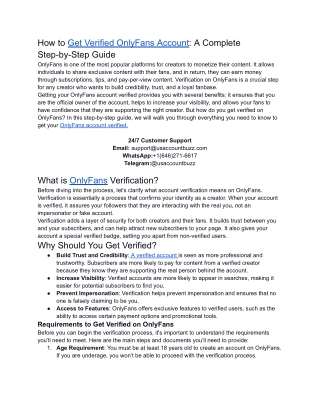 How to Get Verified OnlyFans Account_ A Complete Step-by-Step Guide