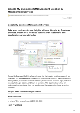 google my business gmb account creation