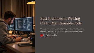 best practices in writing clean maintainable code
