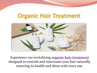Organic Hair Treatment