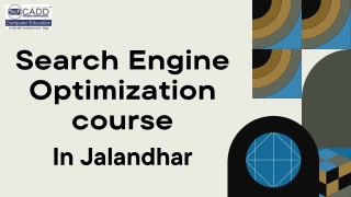 Best Search Engine Optimization Course in Jalandhar