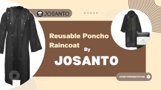 Reusable Poncho Raincoat by JOSANTO