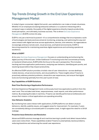 top trends driving growth in the end user