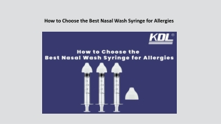 How to Choose the Best Nasal Wash Syringe for Allergies